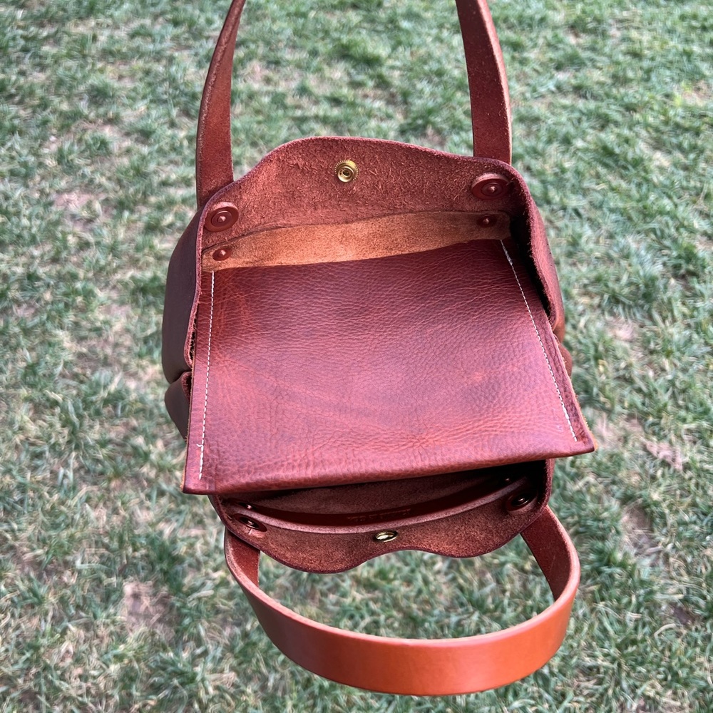 (SOLD) KMM & Co Mini Tote in Tan Kodiak - Picture 10 of 13